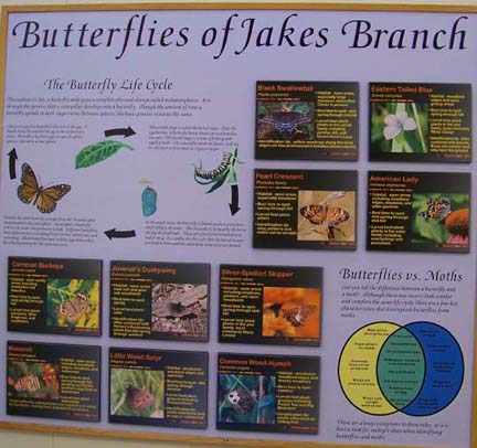 Jakes Branch County Park - displays
