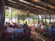Enjoying a delicious three-course luncheon at Sweetwater Casino!