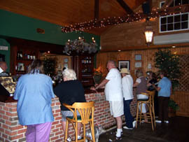 The sampling - guests of the Pine Barrens Winery Tour try to decide on their favorites from Valenzano's  many varieties of wine.
