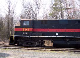 Engine at Winslow Junction