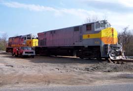 Engine at Winslow Junction